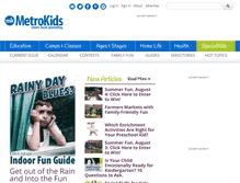 Tablet Screenshot of metrokids.com